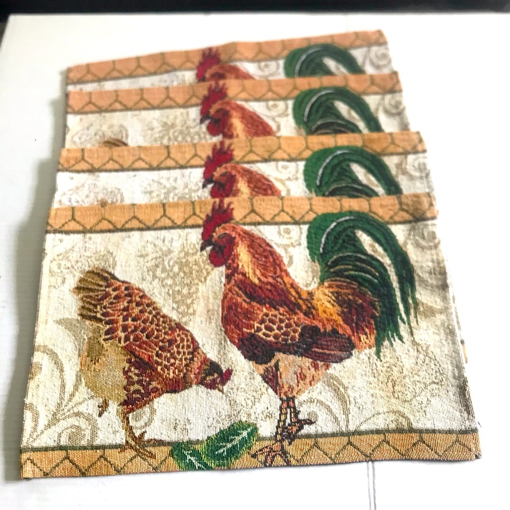 Rooster Place Mats set of 4